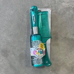 Vintage Y2K Scrunci Candy Round Brush Green NWT 2000 Comb NOS RARE HTF